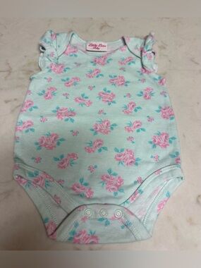 Little Lass Baby Floral Bodysuit 3/6M